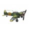 Miniature Avion en métal Vert, L 33 cm
