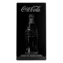 Plaque 3D Métal Noire : Coca-Cola, Sign on good taste, 50 x 25 cm