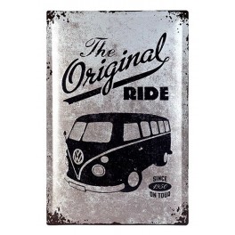 Plaque 3D Métal XL Combi VW : The original Ride, 60 x 40 cm