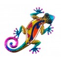 Déco murale métal : Gecko, Collection Versicolor, Modèle 1, H 15 cm