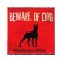 Plaque métal chien : Beware of dogs, 30 x 30 cm