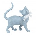 Figurine Chat Debout, Queue levée, Collection CHARLOTTE, H 18 cm