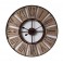 Grande horloge ronde : Bois & Métal Industrielle, Diam 70 cm