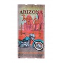 Déco murale vintage bois Moto : Old School Speedway, H 60 cm