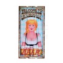 Déco murale vintage bois bière : Welcome to Oktoberfest , H 60 cm