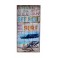 Déco murale bois summer: Plage avec transats H 48 cm