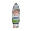 Mini Planche de surf murale : Combi vert, H 22 cm