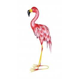 Le Coq en métal au panache coloré, H 52 cm