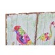 Déco murale bois exotique perroquet :Tropical Paradise , H 60 cm