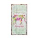 Déco murale bois exotique perroquet :Tropical Paradise , H 60 cm