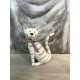 Figurine Chat : Collection Mistigri assis de profil, H 20 cm