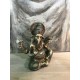 Ganesh en résine coloré, H 21 cm