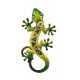 Le Gecko Vert Bouteille & Emeraude, Collection SPIRALE H 30 cm