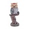 Figurine ludique Chouette sur son arbre, H 20 cm