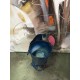 Mini Cache-Pot vache bleu, H 18,5 cm