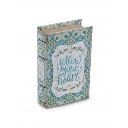 Boite Livre Shabby Chic Série Life : Follow your heart, H 17 cm