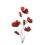 Décoration murale Fleurs : Coquelicots rouges, H 69 cm