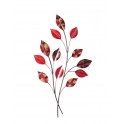 Décoration murale Fleurs : Branches & Feuillages, Rouge, H 70 cm