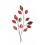 Décoration murale Fleurs : Branches & Feuillages, Rouge, H 70 cm