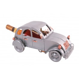 Porte-bouteille Retro Cars : La 2 CV Grise, Limited, L 34 cm