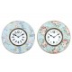 Horloge Florale Shabby Chic, Motifs Roses, Mod 1, Diam 34 cm