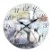 Horloge rétro romantique : Le cheval blanc, Mod 2, Diam 34 cm