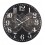 Grande Horloge MDF : Cartographie, Fond Noir, Diam 58 cm