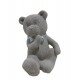 Figurine Ourson debout en terre cuite, Gris , H 10 cm