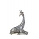 Statuette Girafe assise Ethnik mod 4, H 19 cm