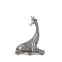 Statuette Girafe assise Ethnik mod 4, H 19 cm