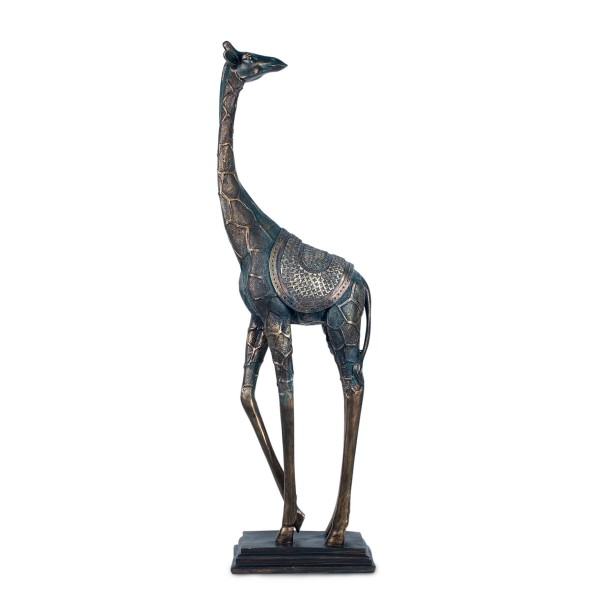 La Girafe Mod 2 happyDko Statuette R/ésine H 34 cm Collection Ethnik