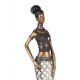 Statuette XL : Africaine en pagne kita, Collection Ethnik, H 60 cm