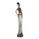 Statuette XL : Africaine en pagne kita, Collection Ethnik, H 60 cm