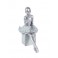 Statuette Danseuse : Petite Ballerine, Argent, H 19 cm