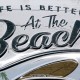 Plaque 3D métal Combi VW : Life is Better at The Beach, 30 x 20