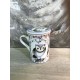 Mug Thé & Infusions en Faïence, Modèle déco Hibou 1, H 11 cm