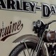 Plaque 3D métal Harley Davidson : 750 Flathead, 20 x 30 cm