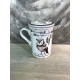 Mug Thé & Infusions en Faïence, Modèle déco Hibou 2, H 11 cm