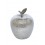 Fruit déco : Pomme en métal, Fintion Aluminium, H 18 cm