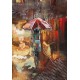 Tableau sur Bois & Métal 3D : Le Tramway Rouge, H 100 cm