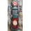 Tableau Métal 3D : La Pompe à essence Rétro, Rouge et Gris, H 120 cm