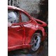 Tableau sur Bois & Métal 3D : La Porsche 911 Turbo, Rouge, L 80 cm