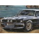 Tableau sur Métal 3D : La Ford Mustang devant le Golden Gate, H 100 cm