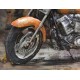 Tableau sur Bois & Métal 3D : La Moto Harley Davidson, L 120 cm