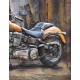 Tableau sur Métal 3D : La Moto Harley Davidson, L 120 cm