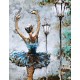 Tableau sur Bois & Métal 3D : La danseuse florale, H 120 cm