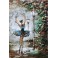 Tableau Métal 3D : La danseuse florale, H 120 cm