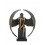 Statuette XL résine : Ange nu sur socle, Effet Antic Line, H 61 cm