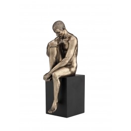 Statuette Homme résine : Distention, Antic Line, H 21 cm