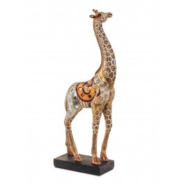 Statuette Girafe Ethnik mod 2, H 34 cm